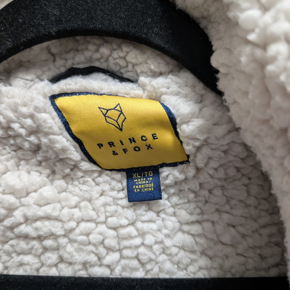 Prince & Fox Black Utility Jacket with Faux Fur Trim - Picture 3 of 6